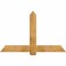 Ekena Millwork Eugene Rough Sawn Timber Gable Bracket, Western Red Cedar, 60"W x 38"H x 2"D x 6"F, 15/12 Pitch GBW060X38X0206EUG00RWR - alternate 1